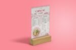 Acrylic Menu
